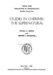 book Studies in Cheremis: The Supernatural