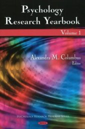 book Psychology Research Yearbook