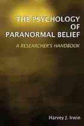 book Psychology of paranormal belief : a researcher's handbook