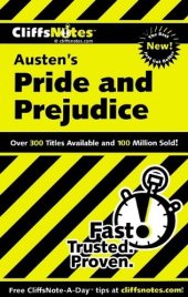 book CliffsNotes on Austen's Pride and Prejudice