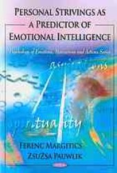 book Personal strivings as a predictor of emotional intelligence