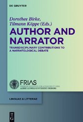 book Author and Narrator: Transdisciplinary Contributions to a Narratological Debate