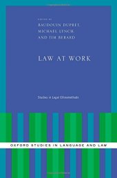 book Law at Work: Studies in Legal Ethnomethods