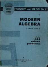 book Schaum's outline of theory and problems of modern algebra