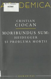 book Moribundus sum : Heidegger și problema morții