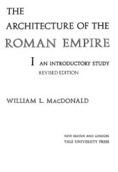 book The architecture of the Roman Empire