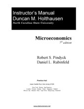 book Microeconomics, Instructor Solution Manual