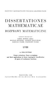 book Linear extensions, linear averagings, and their applications to linear topological classification of spaces of continuous functions