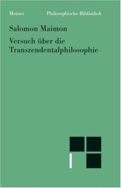 book Versuch über die Transzendentalphilosophie