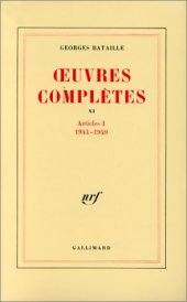 book Œuvres complètes, tome 11: Articles I 1944-1949