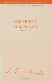 book A Coleridge Chronology