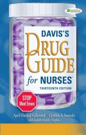 book Davis’s Drug Guide for Nurses