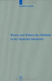 book Wesen und Wirken der Weisheit in der Sapientia Salomonis