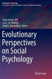 book Evolutionary Perspectives on Social Psychology