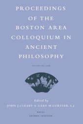 book Proceedings of the Boston Area Colloquium in Ancient Philosophy, Volume XXII, 2006