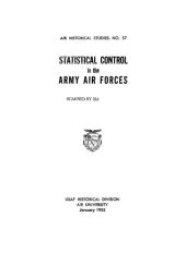 book Statistical Control in the Army Air Forces