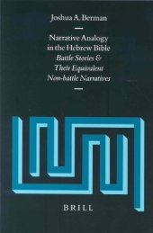 book Narrative Analogy in the Hebrew Bible: Battle Stories and Their Equivalent Non-Battle Narratives