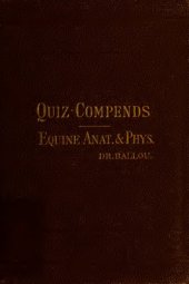 book A compend of equine anatomy and physiology.