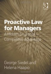 book Proactive law for managers : a hidden source of competitive advantage