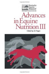 book Advances in Equine Nutrition III