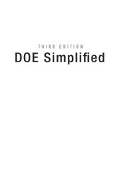 book DOE simplified : practical tools for effective experimentation