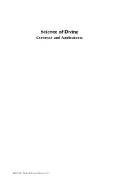 book Science of diving : concepts and applications