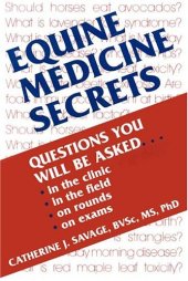 book Equine Medicine Secrets, 1e