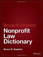 book Hopkins' Nonprofit Law Dictionary