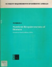 book Nutrient Requirements of Horses