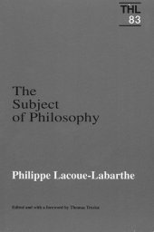 book The Subject Of Philosophy