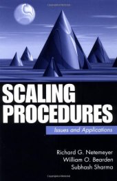 book Scaling Procedures: Issues and Applications