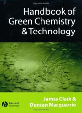 book Handbook Of Green Chemistry And Technology