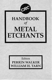 book CRC Handbook of Metal Etchants