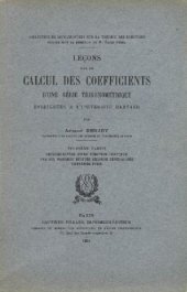 book Lecons Calcul Des Coefficients