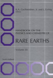 book Handbook on the Physics and Chemistry of Rare Earths, Volume Volume 20 