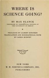 book Where Is Science Going?