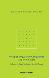 book Principles of Quantum Computation and Information - Volume II: Basic Tools and Special Topics