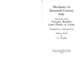 book Mechanics in Sixteenth-Century Italy: Selections from Tartaglia, Benedetti, Guido Ubaldo, & Galileo