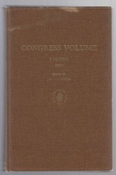 book Congress Volume: Leuven 1989