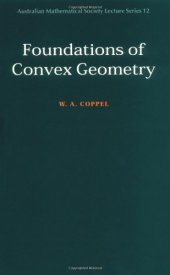 book Foundations of Convex Geometry