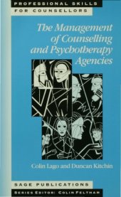 book The management of counselling and psychotherapy agencies