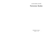 book Newtonian Studies