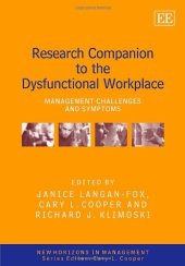 book Research Companion to the Dysfunctional Workplace: Management Challenges and Symptoms