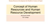 book Human Resource Development for Health