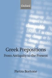 book Greek Prepositions: From Antiquity to the Present