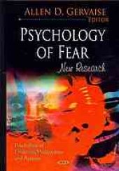 book Psychology of fear : new research