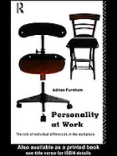 book Personality at work : the role of individual differences in the workplace