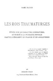 book Les rois thaumaturges