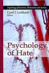 book Psychology of hate