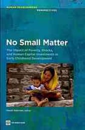 book No small matter : the impact of poverty, shocks, and human capital investments in early childhood development